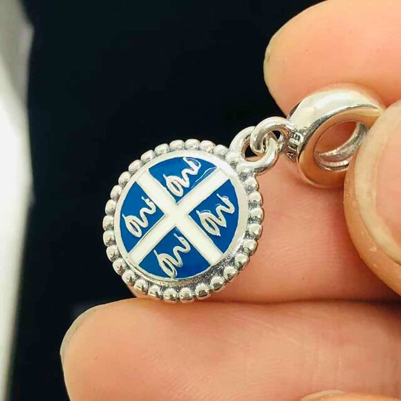 ✨🔥Pandora Snake Flag of Martinique Charm - Picture 2 of 4